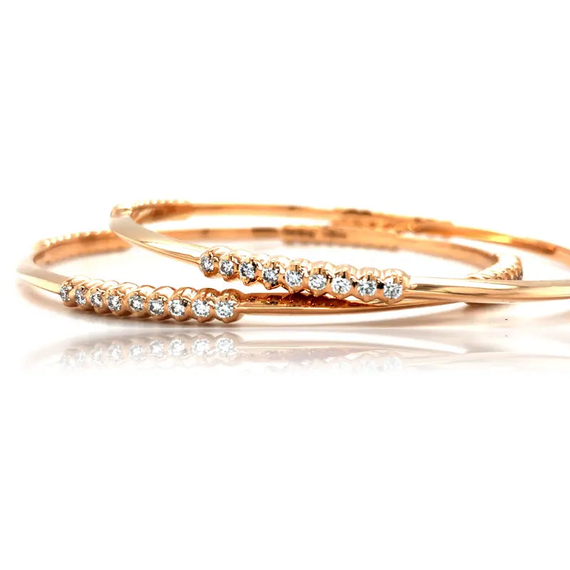 Colse Setting Preethi Closed Setting Diamond Bangles - EFIF Diamond Jewellery – EF-IF ...