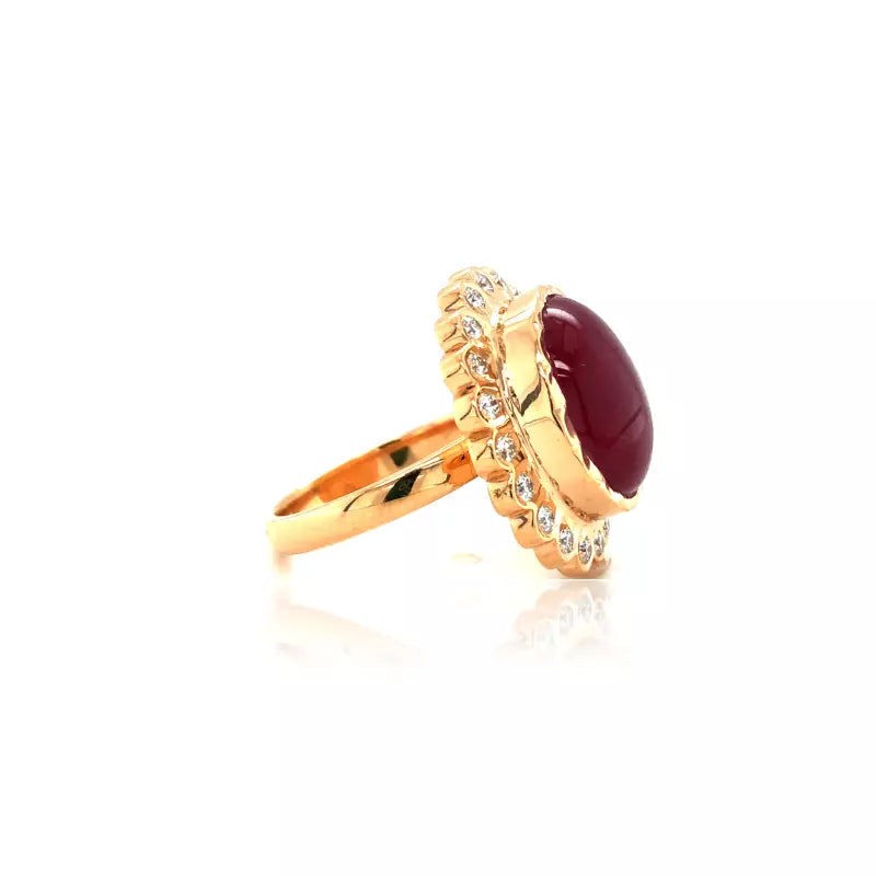 Ruby Diamond Ring - JD SOLITAIRE