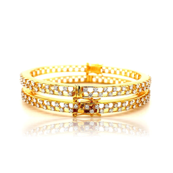 Diamond Bangles For Women | EF-IF Diamond Jewellery