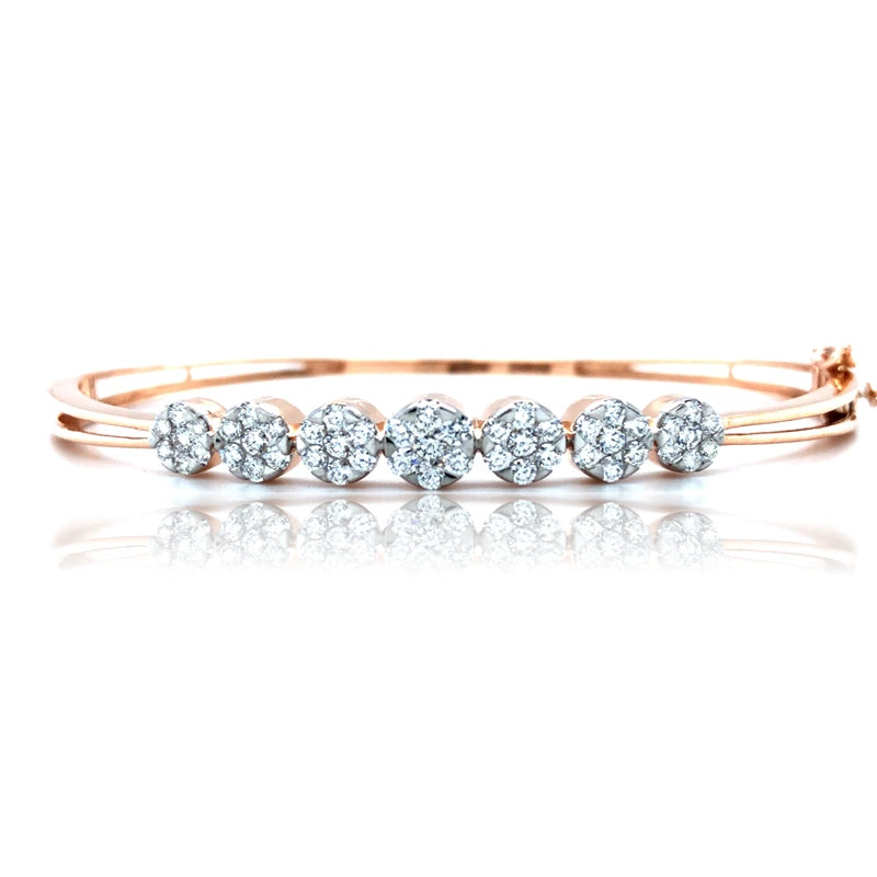 Aayushi Open Setting Diamond Bracelet - EF-IF Diamond Jewellery