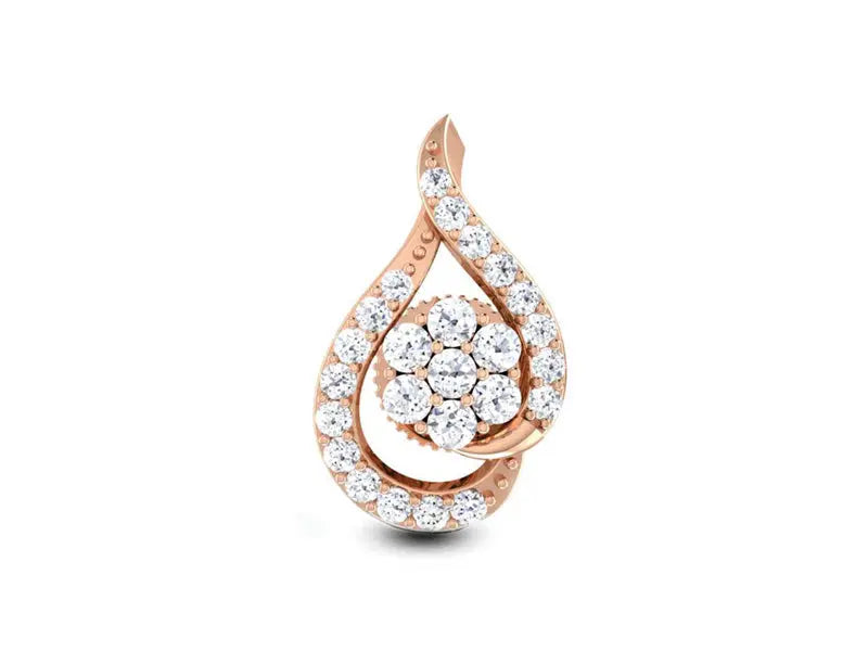 Subtle Droplet Stud efifdiamonds Subtle Droplet Stud efifdiamonds Studs Earrings 44393.00 EF-IF Diamond Jewellery