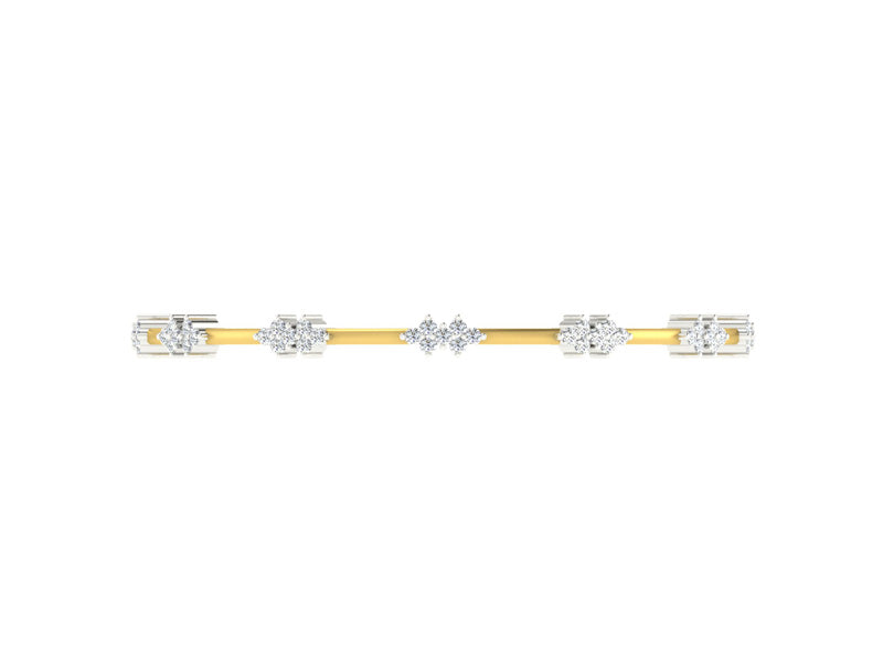 6 1/2ctw Nana Lab Diamond Cluster Tennis Bracelet 8