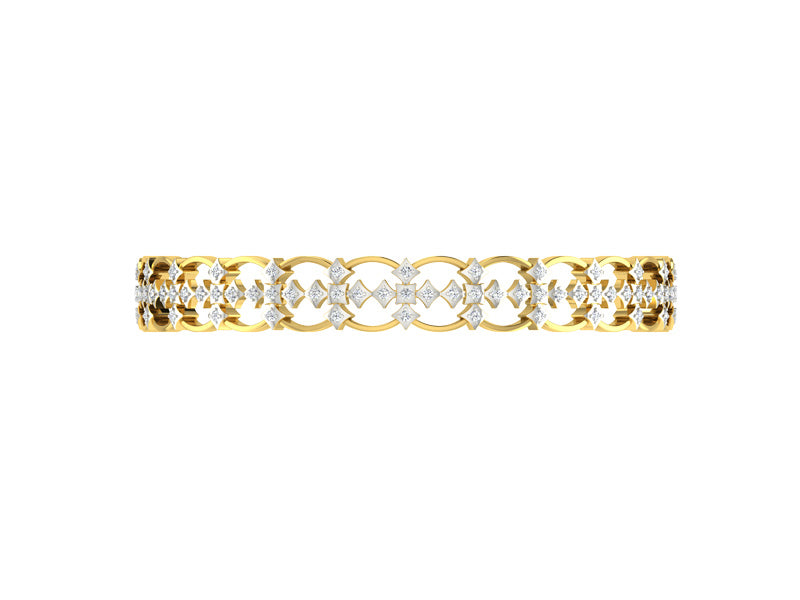 MAJESTIC CROSS BANGLE efifdiamonds MAJESTIC CROSS BANGLE efifdiamonds BANGLES 208977.00 EF-IF Diamond Jewellery