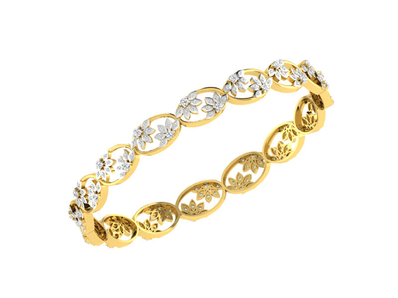 ARTISANAL LOTUS BANGLE, diamond bangle mela, bangle mela in chennai, Flat 30% off on regular diamond bangles, closed setting bangles, open settig diamond bangles, Diamond bangles, gold bangles, stone bangles, colour stone bangle