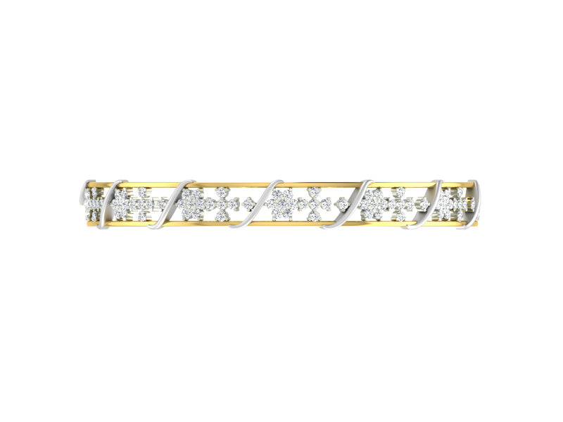 DAZZLING FLORA BANGLE efifdiamonds DAZZLING FLORA BANGLE efifdiamonds BANGLES 134364.00 EF-IF Diamond Jewellery