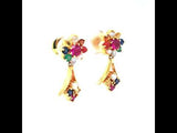 CHARMING NAVRATNA DIAMOND STUDS