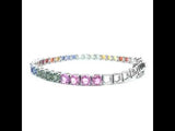 CUSHION CUT SAPPHIRE ETERNITY BRACELET