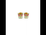 LITTLE WONDER - STRIPE BUTTERFLY EARRINGS