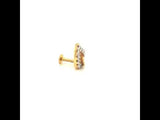 DVITI LEAF DIAMOND NOSE PIN