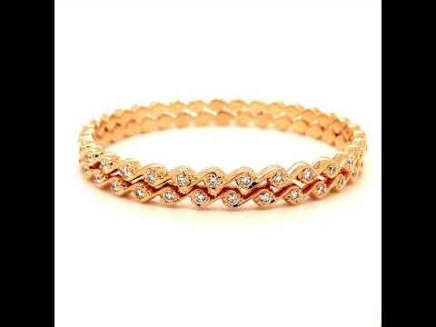 ABIRAMI CLOSE SETTING DIAMOND BANGLE