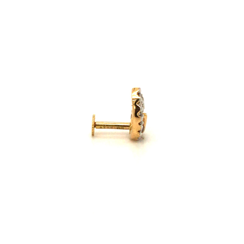 DVITI LEAF DIAMOND NOSE PIN