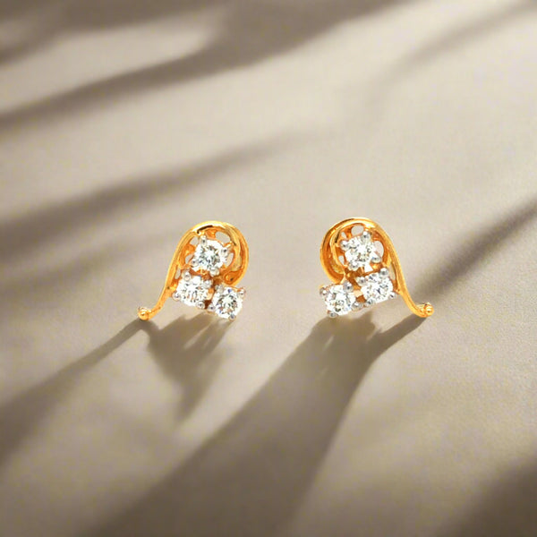 Diamond Studs, Diamond earrings, earring, gold Earring, dimoand jewellery, Efif diamond Jewellery 