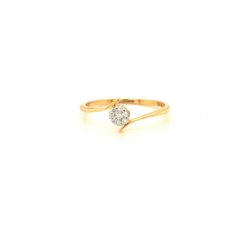 Sophisticated Floral Diamond Ring