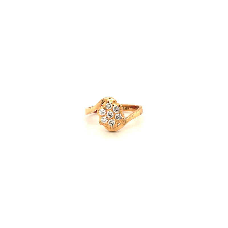 XIAQUJ Fashion Rose Gold Horse Eye Zircon Ring with Flower Design Simple  Zircon Ring Simple Personality Character for Women and Girls Rings Rose Gold  - Walmart.com
