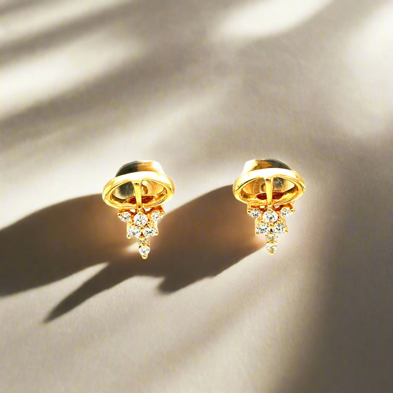 Diamond Studs, Diamond earrings, earring, gold Earring, dimoand jewellery, Efif diamond Jewellery 