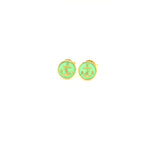 LITTLE WONDER - GREEN CIRCLE EARRINGS