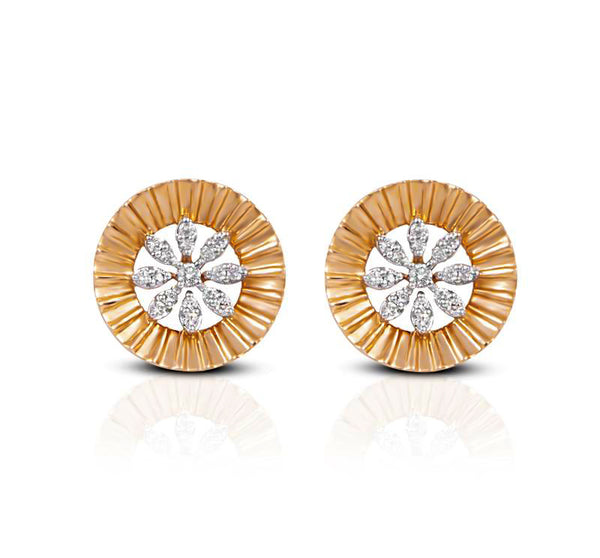 Royal Fleur 18kt Diamond Stud