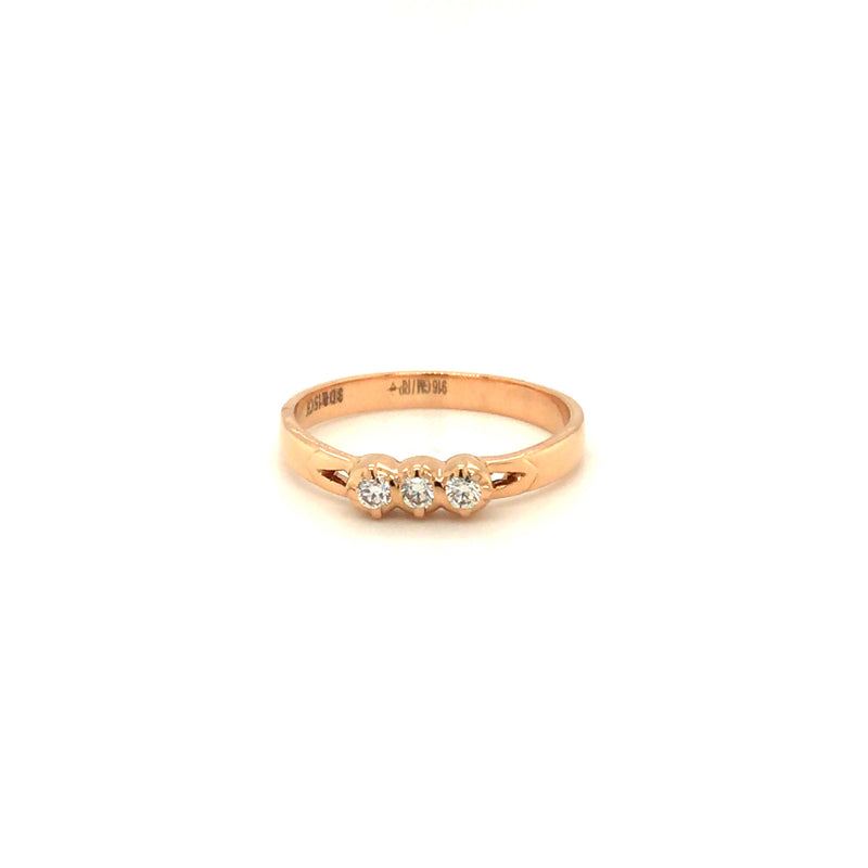 Unique Geometric Gold Ring for Men