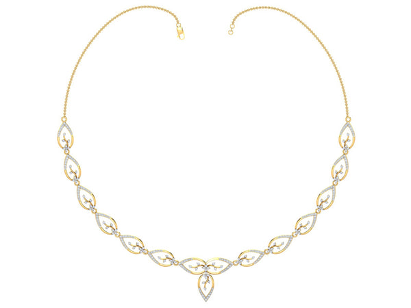 CHIC LEAF CANOPY NECKLACE efifdiamonds CHIC LEAF CANOPY NECKLACE efifdiamonds NECKLACES 158487.00 EF-IF Diamond Jewellery