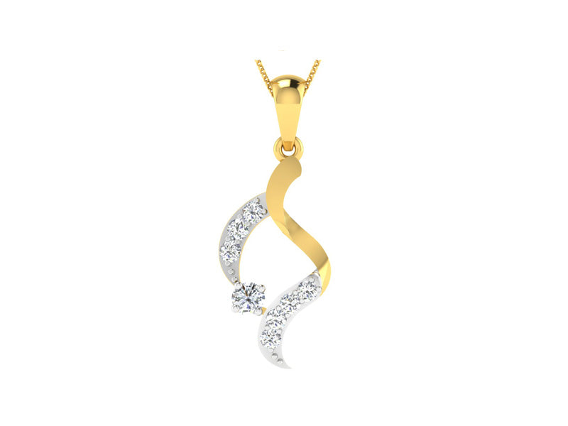 Trendy Twisted Pendant efifdiamonds Trendy Twisted Pendant efifdiamonds Pendants 15384.00 EF-IF Diamond Jewellery