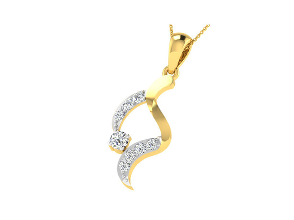 Trendy Twisted Pendant efifdiamonds Trendy Twisted Pendant efifdiamonds Pendants 15384.00 EF-IF Diamond Jewellery