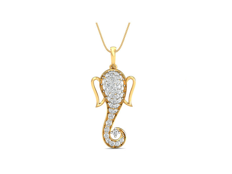 Divine Lord Ganesha Pendant efifdiamonds Divine Lord Ganesha Pendant efifdiamonds Pendants 51733.00 EF-IF Diamond Jewellery