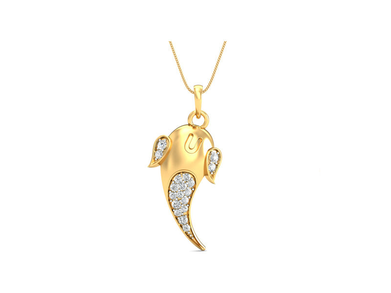 Auspicious Vinayaka Pendant efifdiamonds Auspicious Vinayaka Pendant efifdiamonds Pendants 34979.00 EF-IF Diamond Jewellery