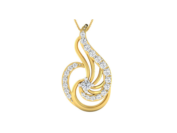Flamboyant Swirl Diamond Pendant efifdiamonds Flamboyant Swirl Diamond Pendant efifdiamonds Pendants 14019.00 EF-IF Diamond Jewellery
