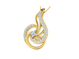 Flamboyant Swirl Diamond Pendant efifdiamonds Flamboyant Swirl Diamond Pendant efifdiamonds Pendants 14019.00 EF-IF Diamond Jewellery