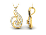 Flamboyant Swirl Diamond Pendant efifdiamonds Flamboyant Swirl Diamond Pendant efifdiamonds Pendants 14019.00 EF-IF Diamond Jewellery