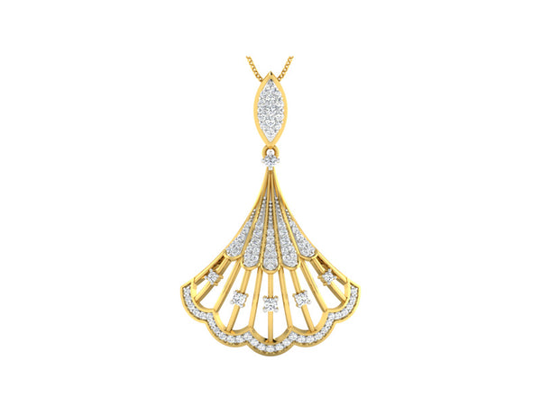 Shimmering Seashell Pendant efifdiamonds Shimmering Seashell Pendant efifdiamonds Pendants 68928.00 EF-IF Diamond Jewellery