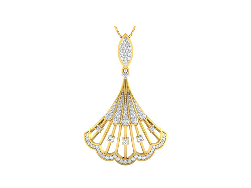 Shimmering Seashell Pendant efifdiamonds Shimmering Seashell Pendant efifdiamonds Pendants 68928.00 EF-IF Diamond Jewellery