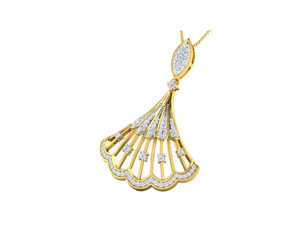 Shimmering Seashell Pendant efifdiamonds Shimmering Seashell Pendant efifdiamonds Pendants 68928.00 EF-IF Diamond Jewellery