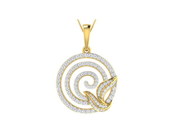 Scintillating Swirl Pendant efifdiamonds Scintillating Swirl Pendant efifdiamonds Pendants 71091.00 EF-IF Diamond Jewellery