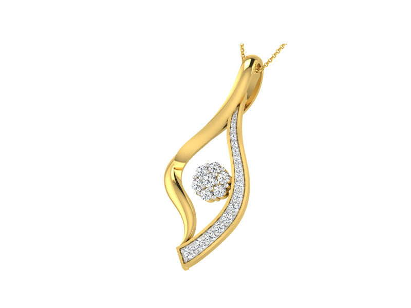 Elliptical Cluster Pendant efifdiamonds Elliptical Cluster Pendant efifdiamonds Pendants 35360.00 EF-IF Diamond Jewellery