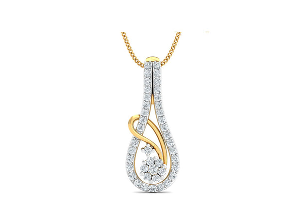 Cluster Encased U-Shaped Pendant efifdiamonds Cluster Encased U-Shaped Pendant efifdiamonds Pendants 45984.00 EF-IF Diamond Jewellery