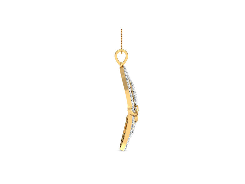 Artisanal Curvy Pendant efifdiamonds Artisanal Curvy Pendant efifdiamonds Pendants 62686.00 EF-IF Diamond Jewellery