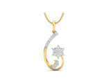 Twisted Starry Cluster Pendant efifdiamonds Twisted Starry Cluster Pendant efifdiamonds Pendants 26036.00 EF-IF Diamond Jewellery