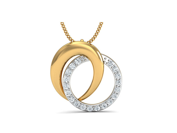 Awestruck Twin Circle Pendant efifdiamonds Awestruck Twin Circle Pendant efifdiamonds Pendants 37546.00 EF-IF Diamond Jewellery