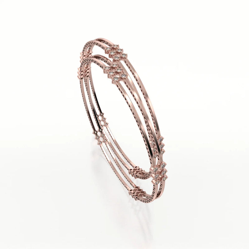 SWASTIKA DIAMOND BANGLE