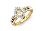 Three Line Median Petal Ring efifdiamonds Three Line Median Petal Ring efifdiamonds Rings 49979.00 EF-IF Diamond Jewellery