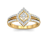 Three Line Median Petal Ring efifdiamonds Three Line Median Petal Ring efifdiamonds Rings 49979.00 EF-IF Diamond Jewellery