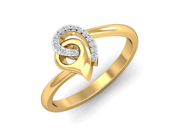 Entwined Inverted Drop Ring efifdiamonds Entwined Inverted Drop Ring efifdiamonds Rings 26184.00 EF-IF Diamond Jewellery