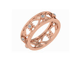 CONTEMPORARY ROSE GOLD HEARTS RING efifdiamonds CONTEMPORARY ROSE GOLD HEARTS RING efifdiamonds Rings 26593.00 EF-IF Diamond Jewellery