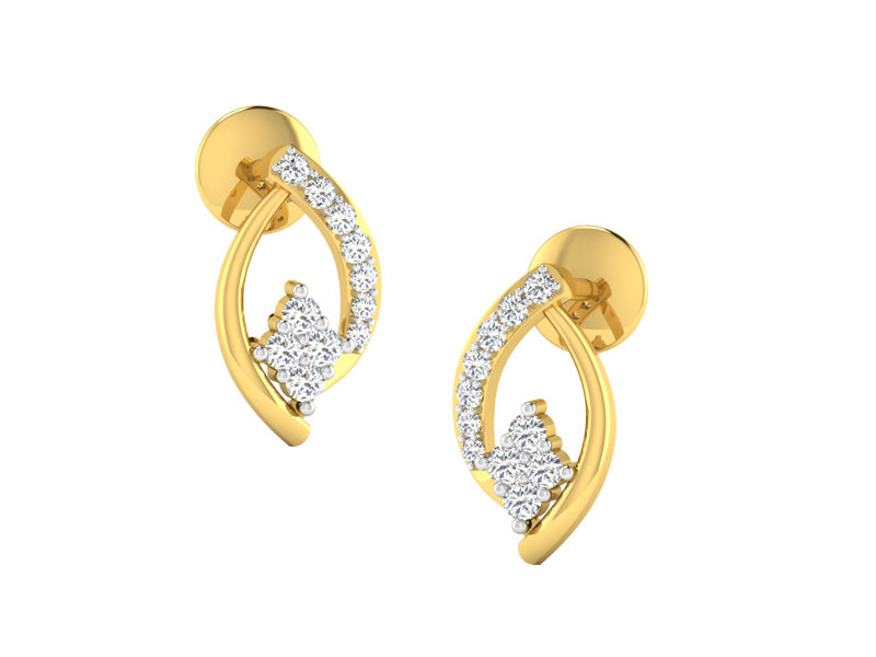 Splendid Dual Arc Cluster Studs efifdiamonds Splendid Dual Arc Cluster Studs efifdiamonds Studs Earrings 23835.00 EF-IF Diamond Jewellery