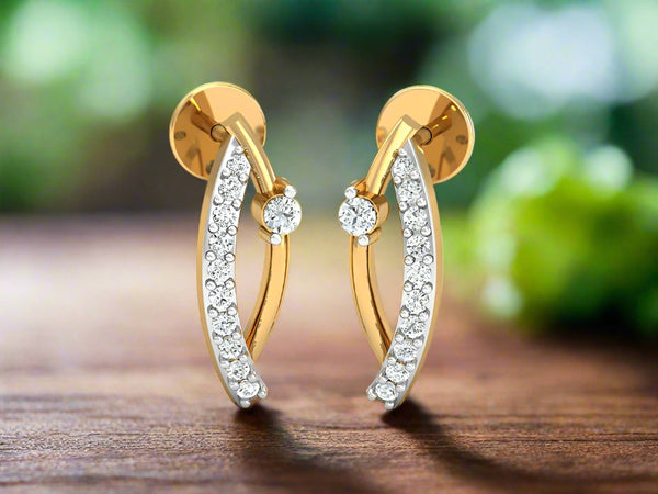 Sleek Elongated Arc Studs efifdiamonds Sleek Elongated Arc Studs efifdiamonds Studs Earrings 20996.00 EF-IF Diamond Jewellery