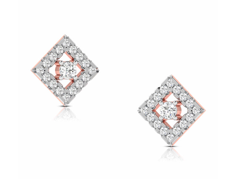 Scintillating Square Shaped Stud efifdiamonds Scintillating Square Shaped Stud efifdiamonds Studs Earrings 33568.00 EF-IF Diamond Jewellery