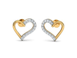 Twin Heart Shaped Studs efifdiamonds Twin Heart Shaped Studs efifdiamonds Studs Earrings 39491.00 EF-IF Diamond Jewellery