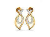Modern Leaflet Earrings efifdiamonds Modern Leaflet Earrings efifdiamonds Studs Earrings 31858.00 EF-IF Diamond Jewellery