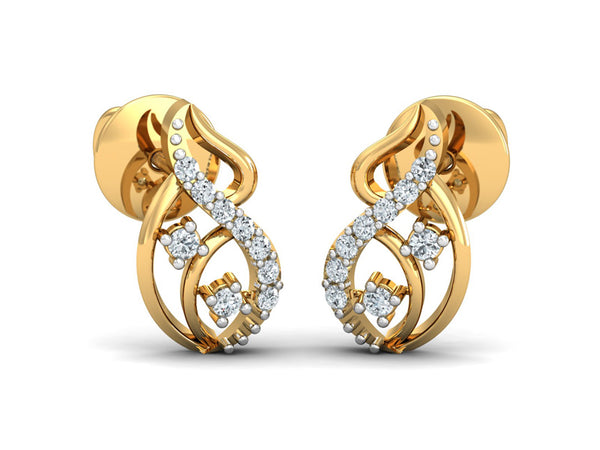 Meandering Magical Studs efifdiamonds Meandering Magical Studs efifdiamonds Studs Earrings 23526.00 EF-IF Diamond Jewellery